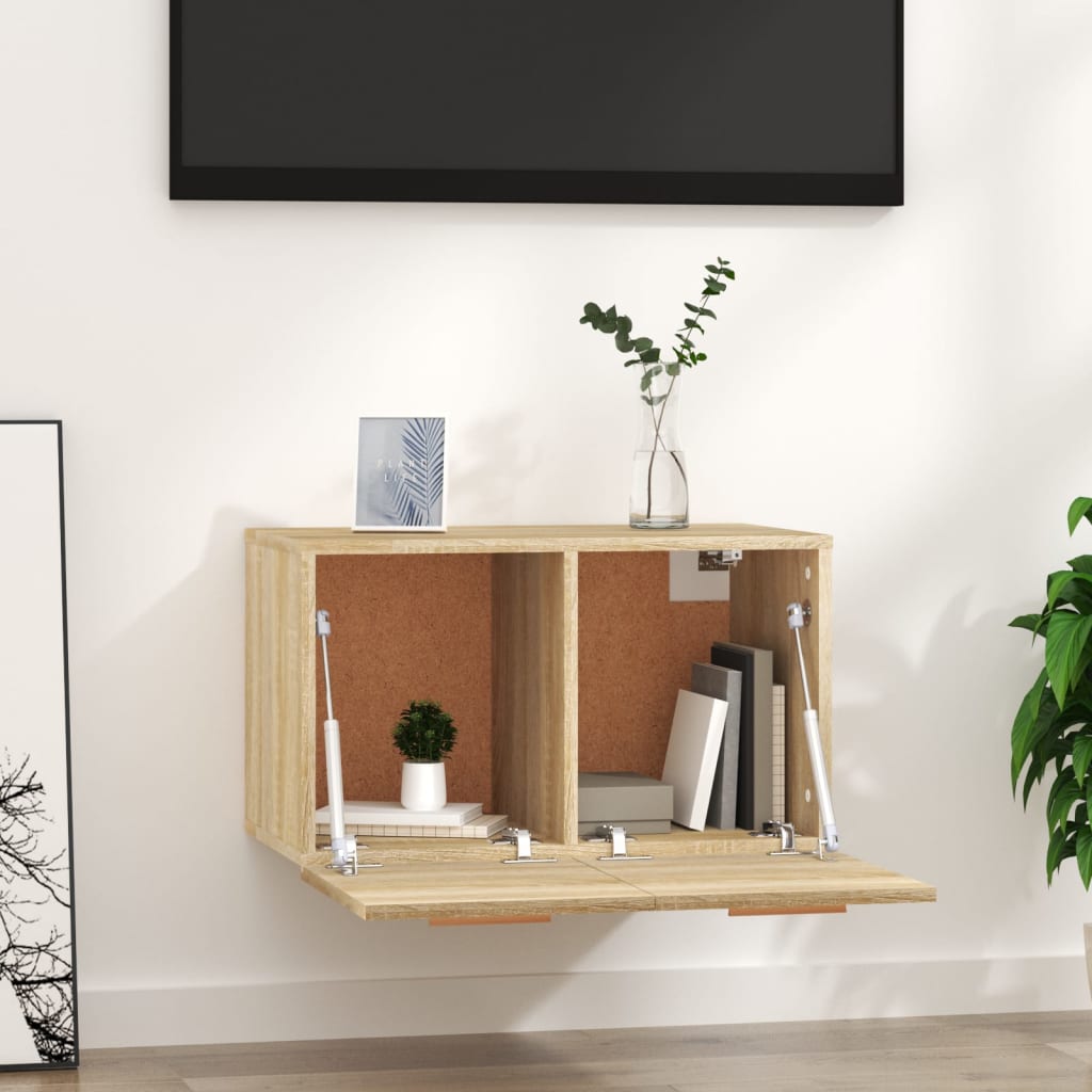 Mobile a Parete Rovere Sonoma 60x36,5x35 cm Legno Multistrato | homemem39