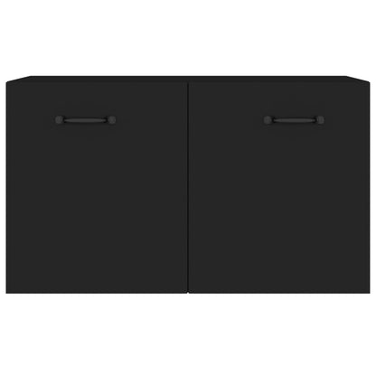 Armadietto a Muro Nero 60x36,5x35 cm in Legno Multistrato - homemem39