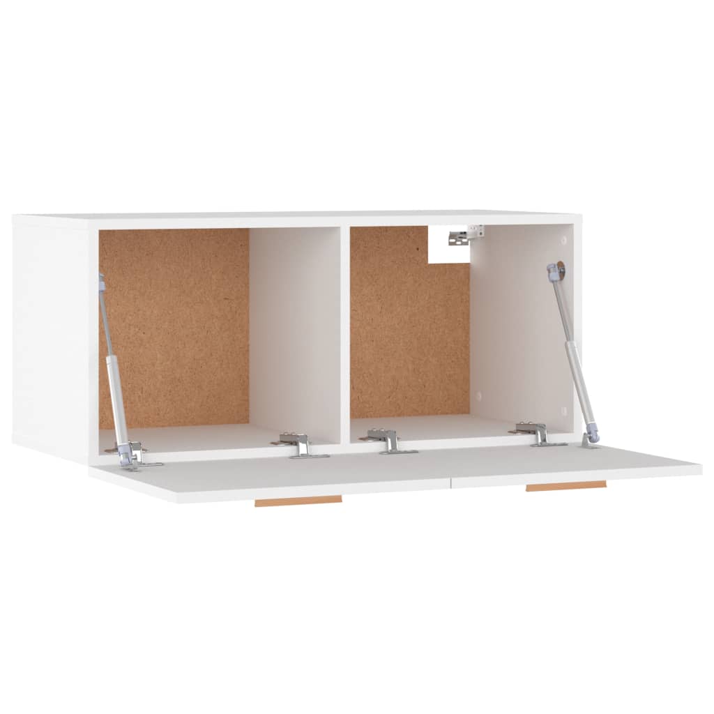 Mobile Parete Bianco 80x35x36,5cm Legno Multistrato
