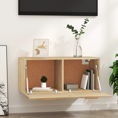 Mobile Parete Rovere Sonoma 80x35x36,5cm Legno Multistrato | homemem39