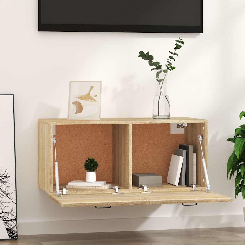 Mobile a Parete 80x36,5x35 cm legno multistrato