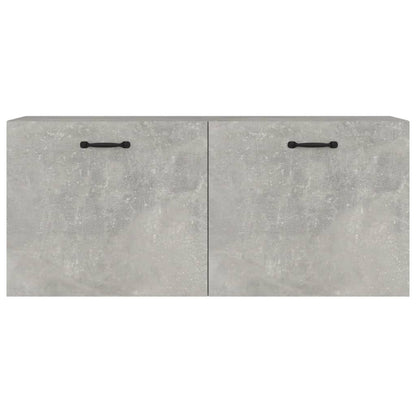 Mobile a Parete Grigio Cemento 80x36,5x35 cm Legno Multistrato | homemem39