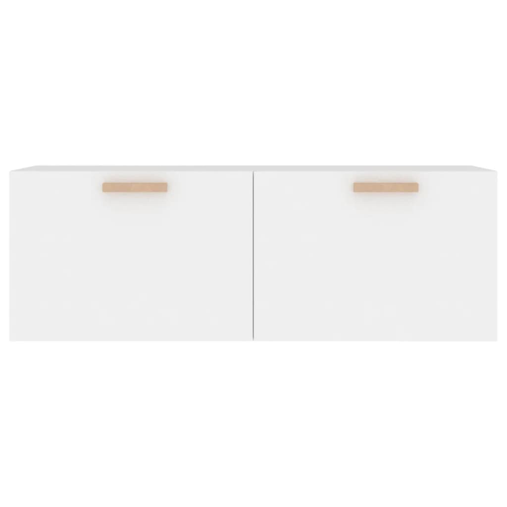Mobile Pensile Bianco 100x36,5x35 cm Legno Multistrato | homemem39