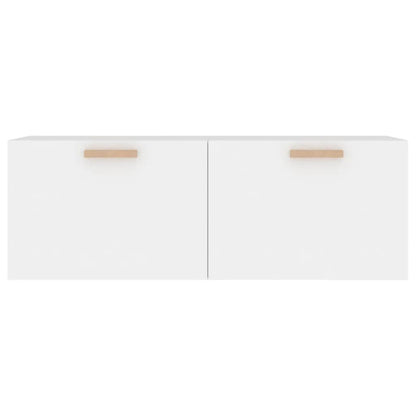 Mobile Pensile Bianco 100x36,5x35 cm Legno Multistrato | homemem39