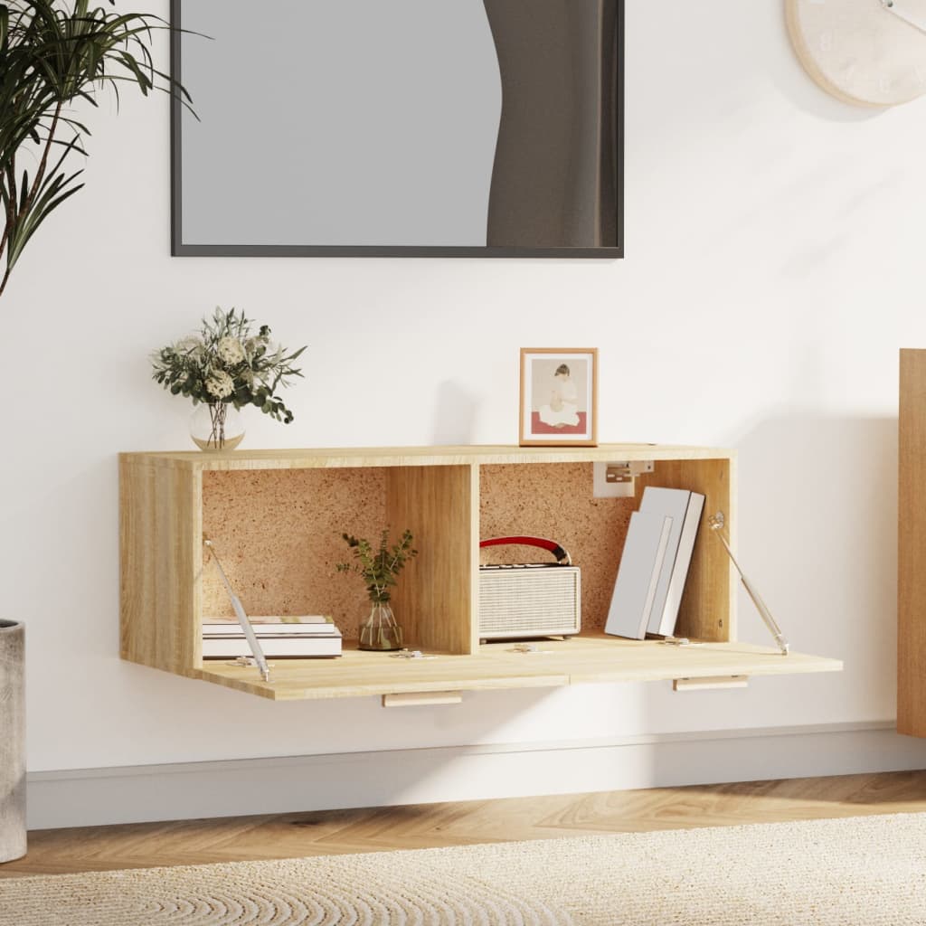 Mobile Pensile Rovere Sonoma 100x36,5x35 cm Legno Multistrato | homemem39