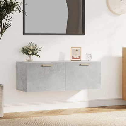 Mobile Pensile Grigio Cemento 100x36,5x35 cm Legno Multistrato | homemem39