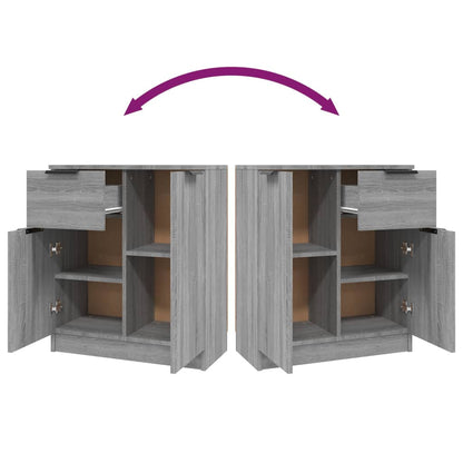 Credenza Grigio Sonoma 60x30x70 cm in Legno tecnico - homemem39