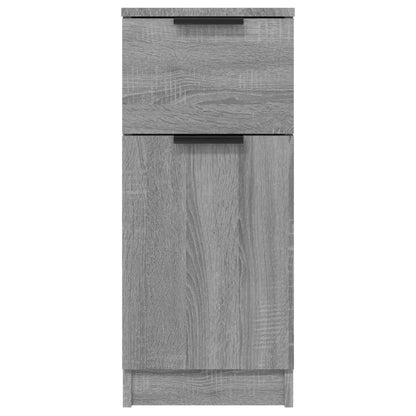 Credenze 2 pz Grigio Sonoma 30x30x70 cm in Legno Multistrato