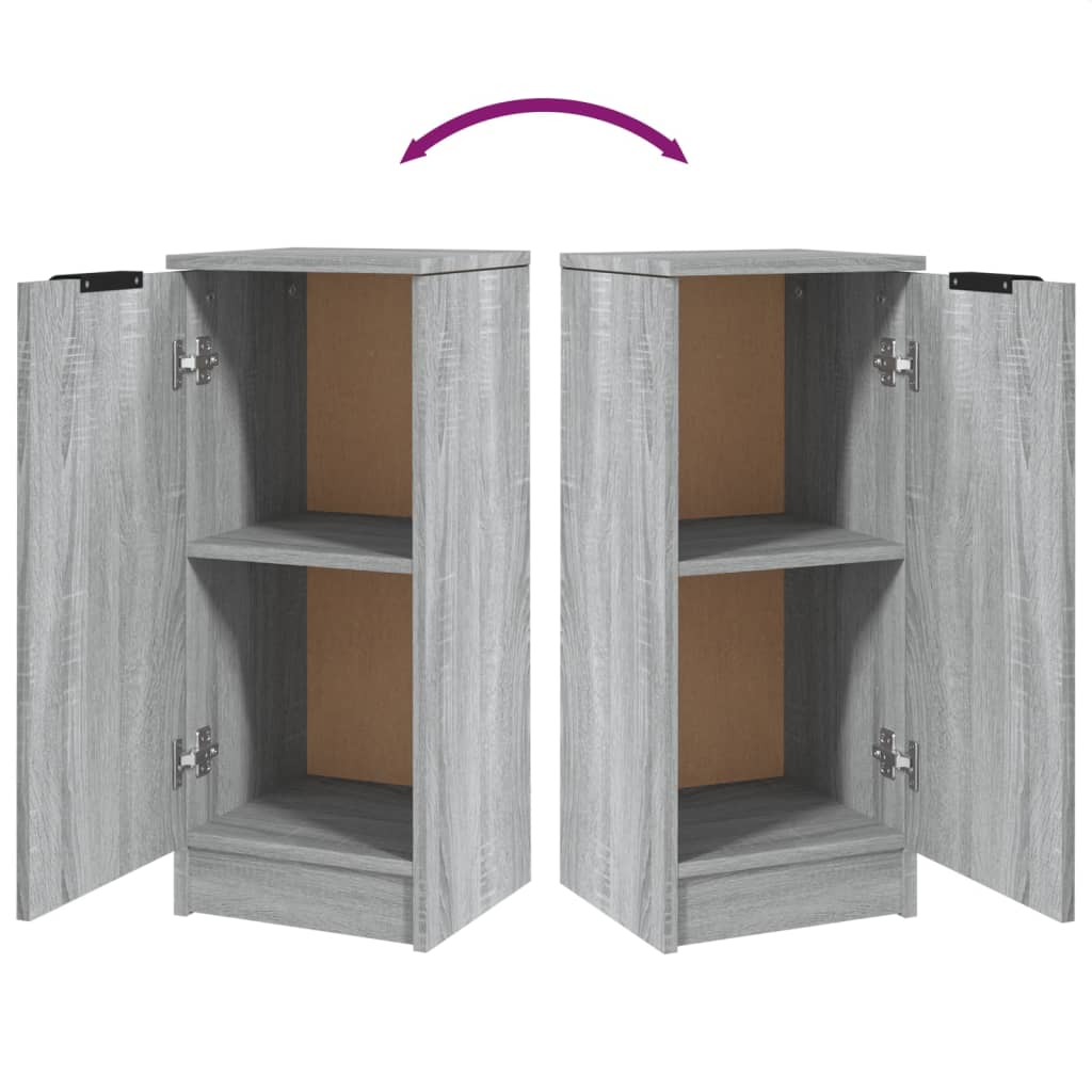 Credenza Grigio Sonoma 30x30x70 cm in Legno Multistrato - homemem39