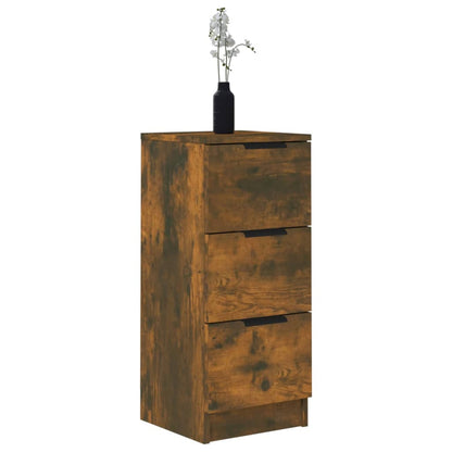 Credenza Rovere Fumo 30x30x70 cm in Legno Multistrato | homemem39