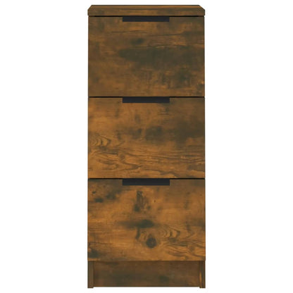 Credenza Rovere Fumo 30x30x70 cm in Legno Multistrato - homemem39