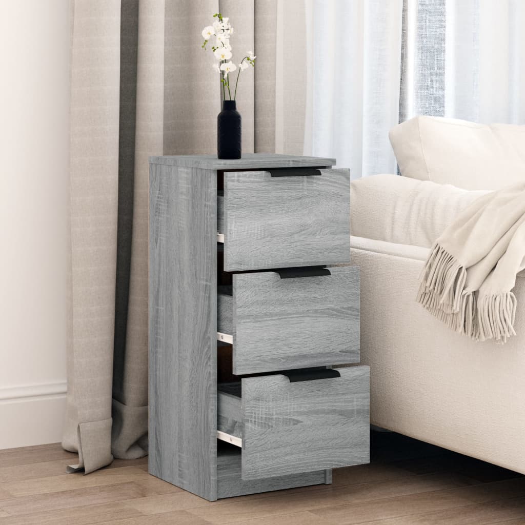 Credenza Grigio Sonoma 30x30x70 cm in Legno Multistrato - homemem39