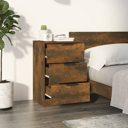 Comodini 2 pz Rovere Fumo 40x36x65 cm - homemem39