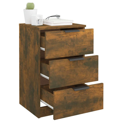 Comodini 2 pz Rovere Fumo 40x36x65 cm - homemem39