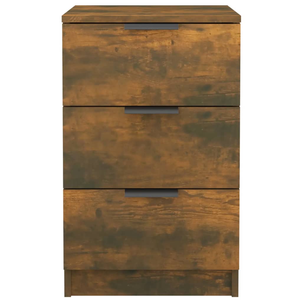 Comodini 2 pz Rovere Fumo 40x36x65 cm - homemem39