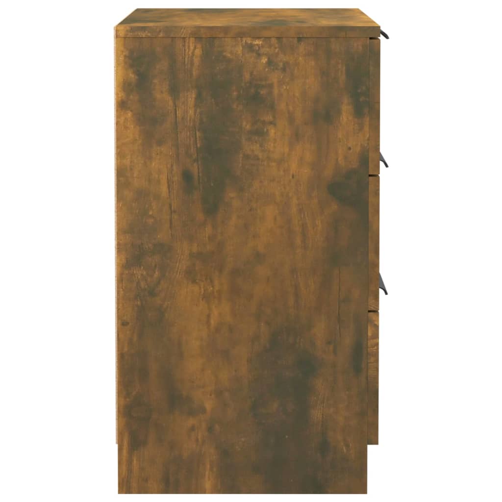 Comodini 2 pz Rovere Fumo 40x36x65 cm - homemem39
