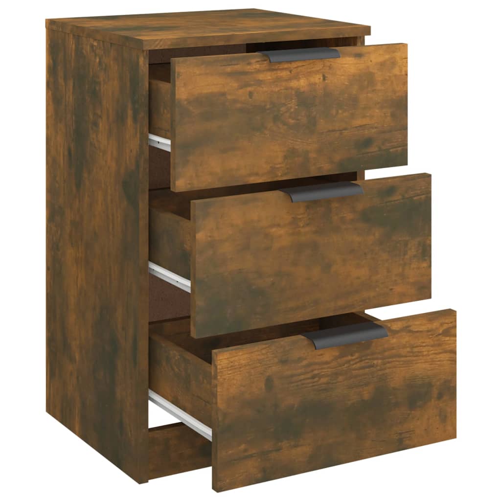 Comodini 2 pz Rovere Fumo 40x36x65 cm - homemem39
