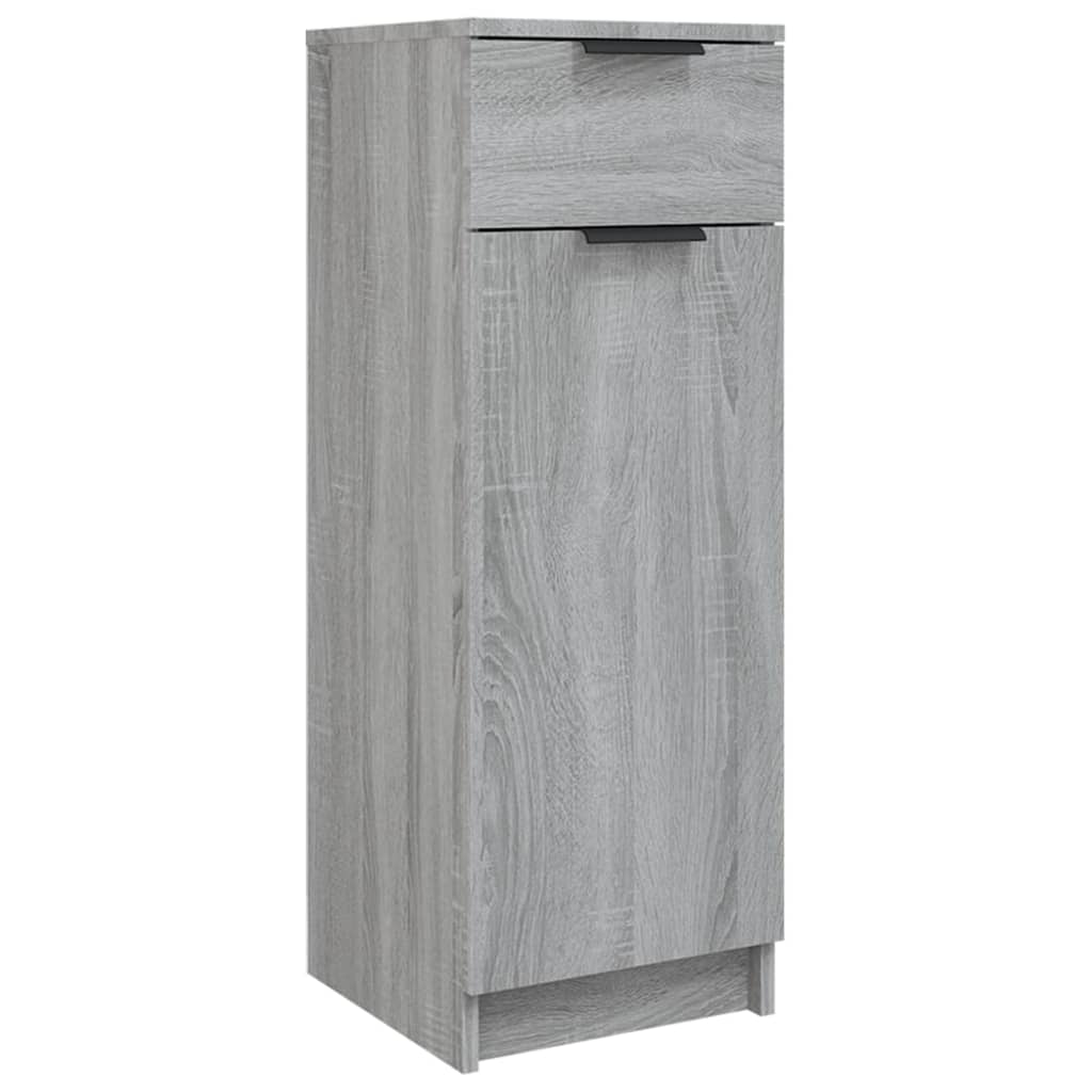 Armadietto Bagno Grigio Sonoma 32x34x90 cm in Legno Multistrato