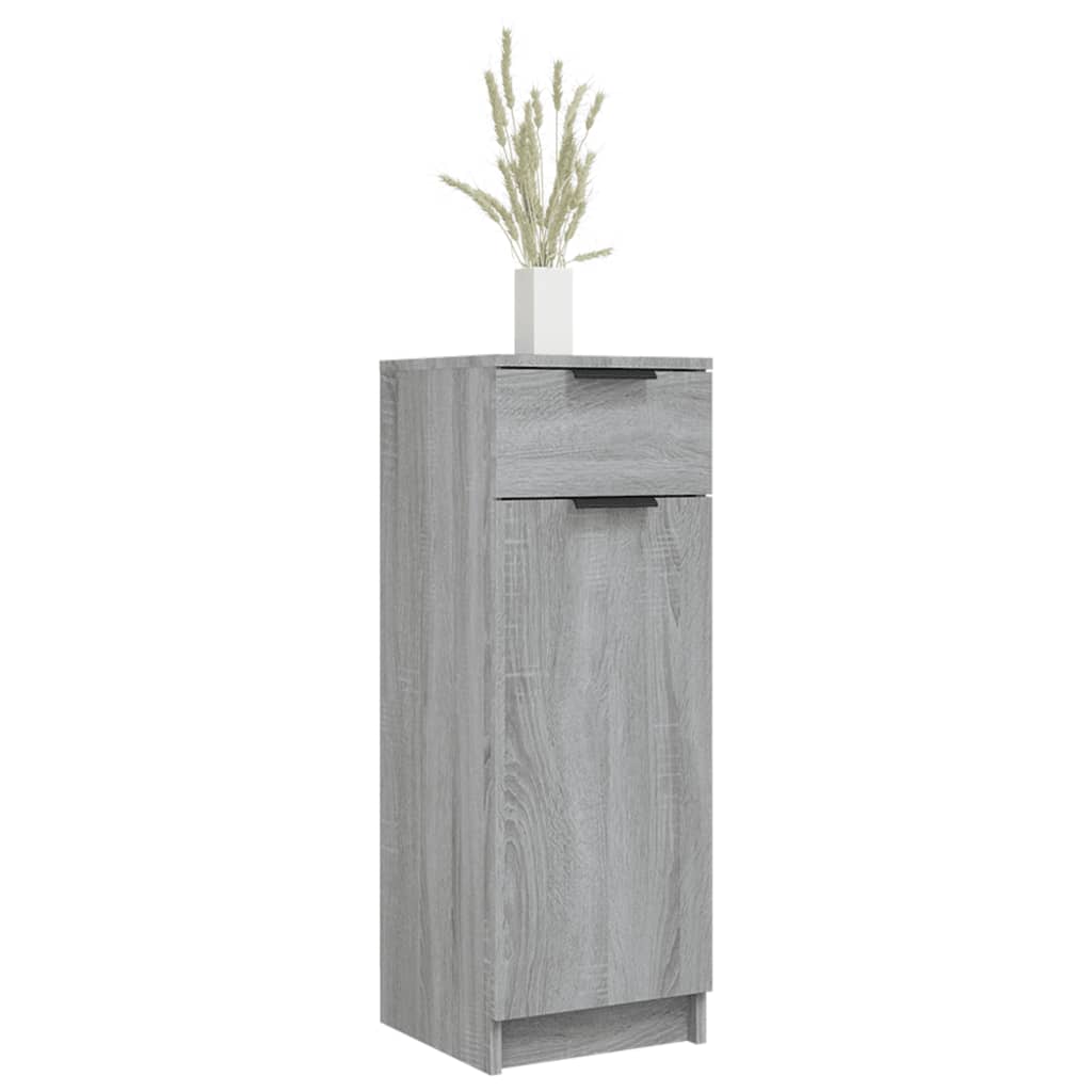 Armadietto Bagno Grigio Sonoma 32x34x90 cm in Legno Multistrato