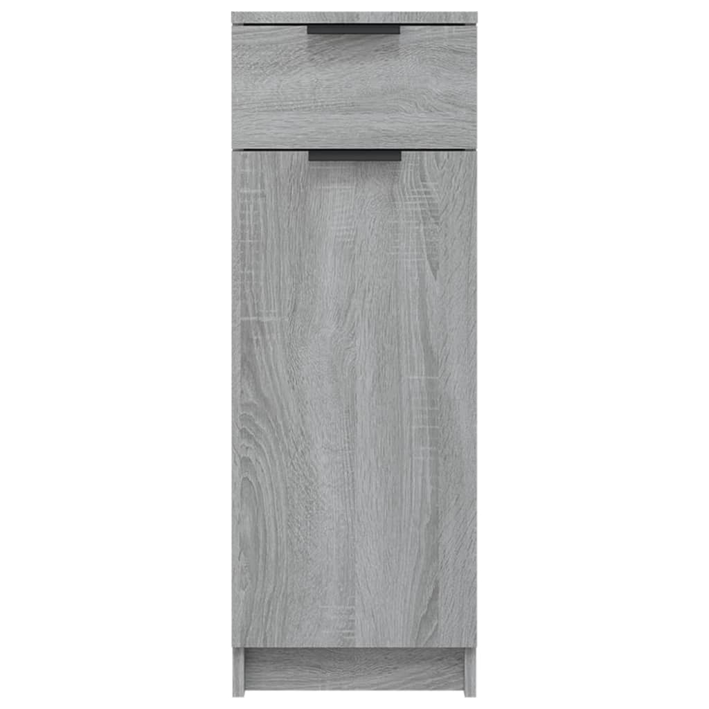 Armadietto Bagno Grigio Sonoma 32x34x90 cm in Legno Multistrato