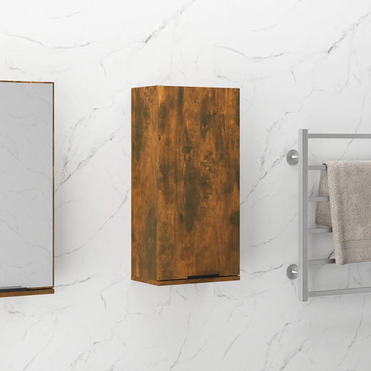 Mobile da Bagno a Parete Rovere Fumo 32x20x67 cm - homemem39