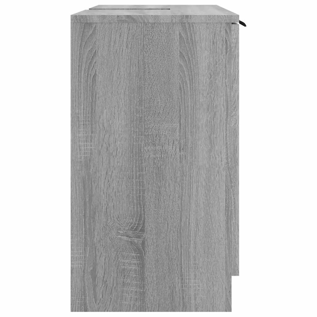 Mobile Bagno Grigio Sonoma 64,5x33,5x59 cm in Legno Multistrato - homemem39