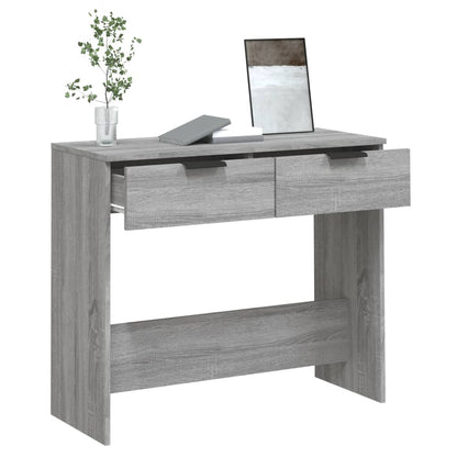 Tavolino Consolle Grigio Sonoma 90x36x75 cm Legno Multistrato - homemem39