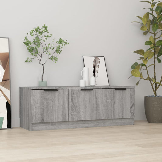 Mobile TV Grigio Sonoma 102x35x36,5 cm in Legno Multistrato - homemem39