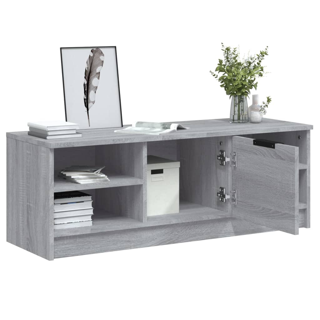 Mobile TV Grigio Sonoma 102x35,5x36,5 cm in Legno Multistrato