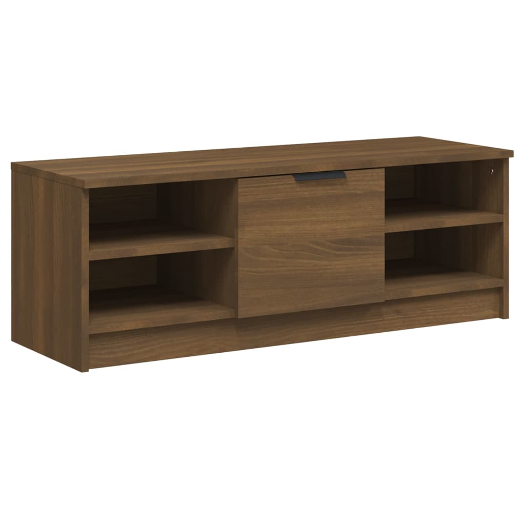 Mobile TV Rovere Marrone 102x35,5x36,5 cm in Legno Multistrato - homemem39