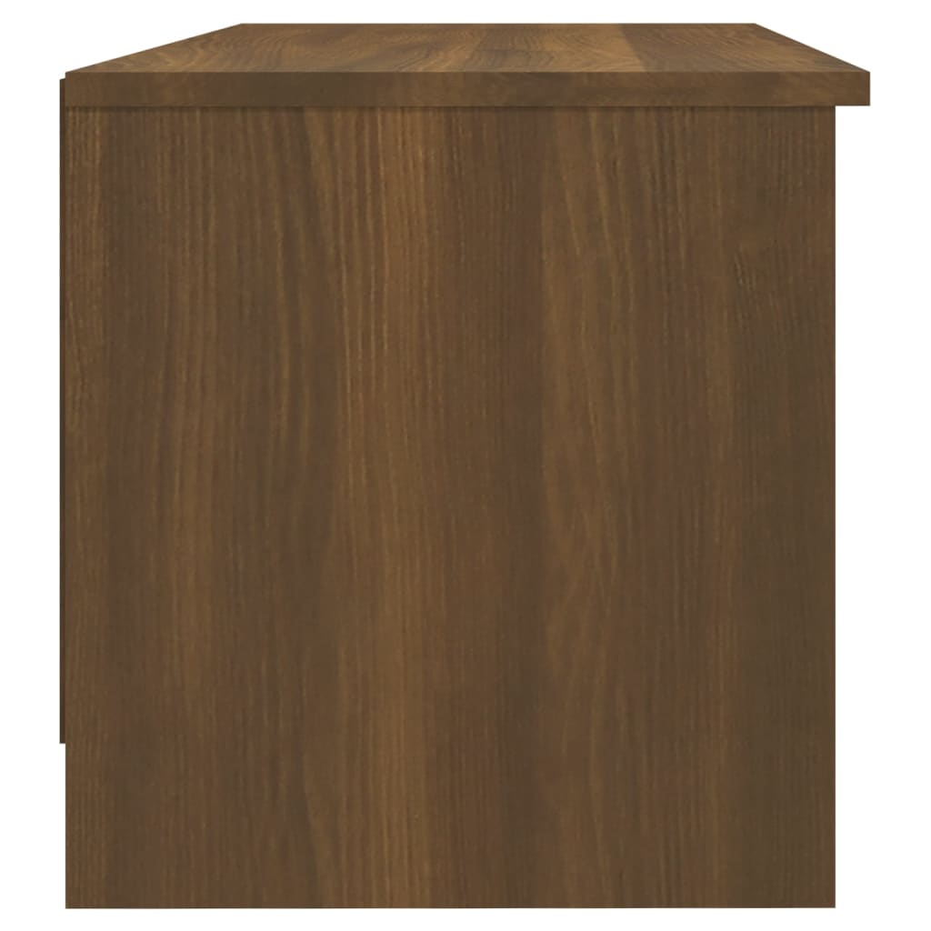 Mobile TV Rovere Marrone 102x35,5x36,5 cm in Legno Multistrato - homemem39