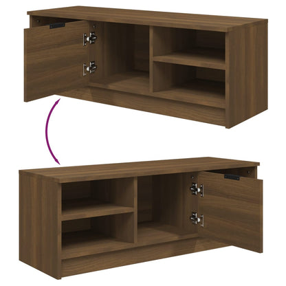 Mobile TV Rovere Marrone 102x35,5x36,5 cm in Legno Multistrato - homemem39