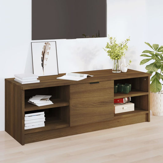 Mobile TV Rovere Marrone 102x35,5x36,5 cm in Legno Multistrato - homemem39