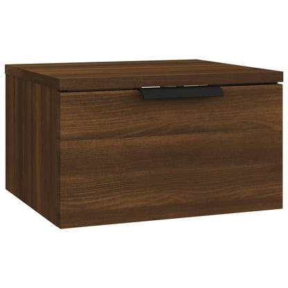 Comodino a Muro Rovere Marrone 34x30x20 cm - homemem39