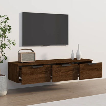 Armadietto a Muro Rovere Marrone 102x30x20 in Legno Multistrato - homemem39