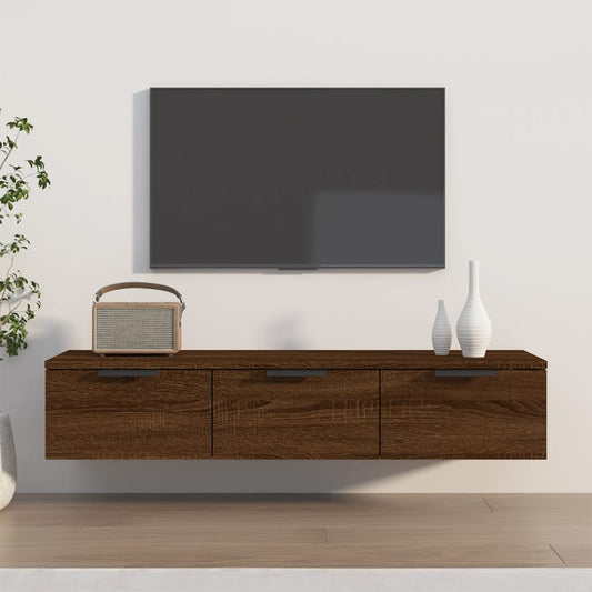 Armadietto a Muro Rovere Marrone 102x30x20 in Legno Multistrato - homemem39