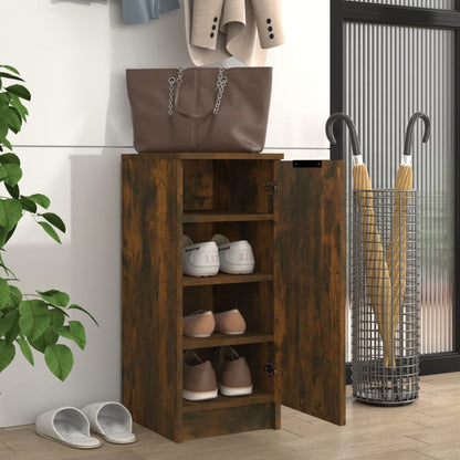 Scarpiera Rovere Fumo 30x35x70 cm in Legno Multistrato - homemem39