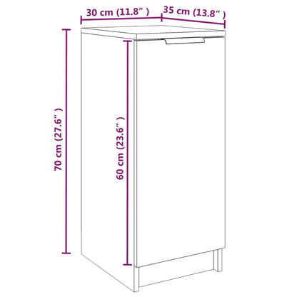 Scarpiera Grigio Sonoma 30x35x70 cm in Legno Multistrato - homemem39