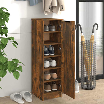 Scarpiera Rovere Fumo 30x35x100 cm in Legno Multistrato - homemem39