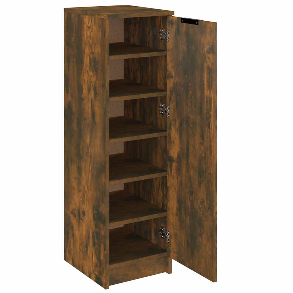 Scarpiera Rovere Fumo 30x35x100 cm in Legno Multistrato - homemem39