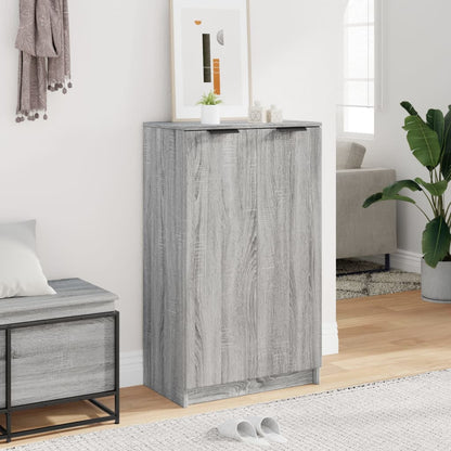 Scarpiera Grigio Sonoma 59x35x100 cm in Legno Multistrato - homemem39