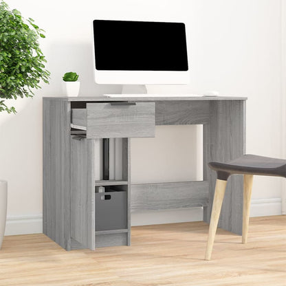 Scrivania Grigio Sonoma 100x50x75 cm in Legno Multistrato - homemem39