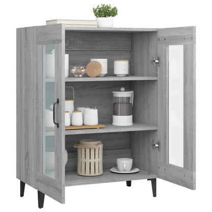 Credenza Grigio Sonoma 69,5x34x90 cm in Legno Multistrato - homemem39
