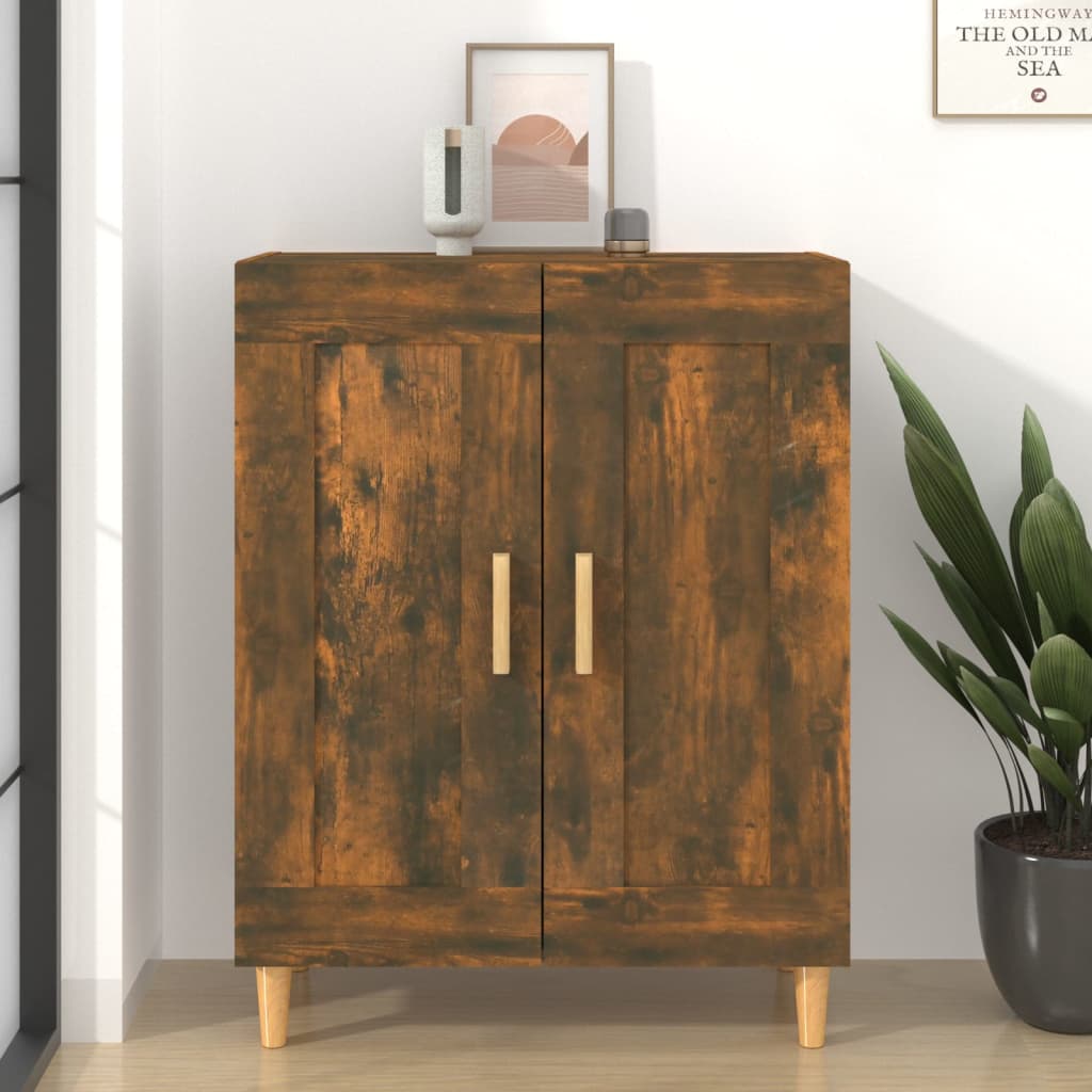 Credenza Rovere Fumo 69,5x34x90 cm in Legno Multistrato | homemem39