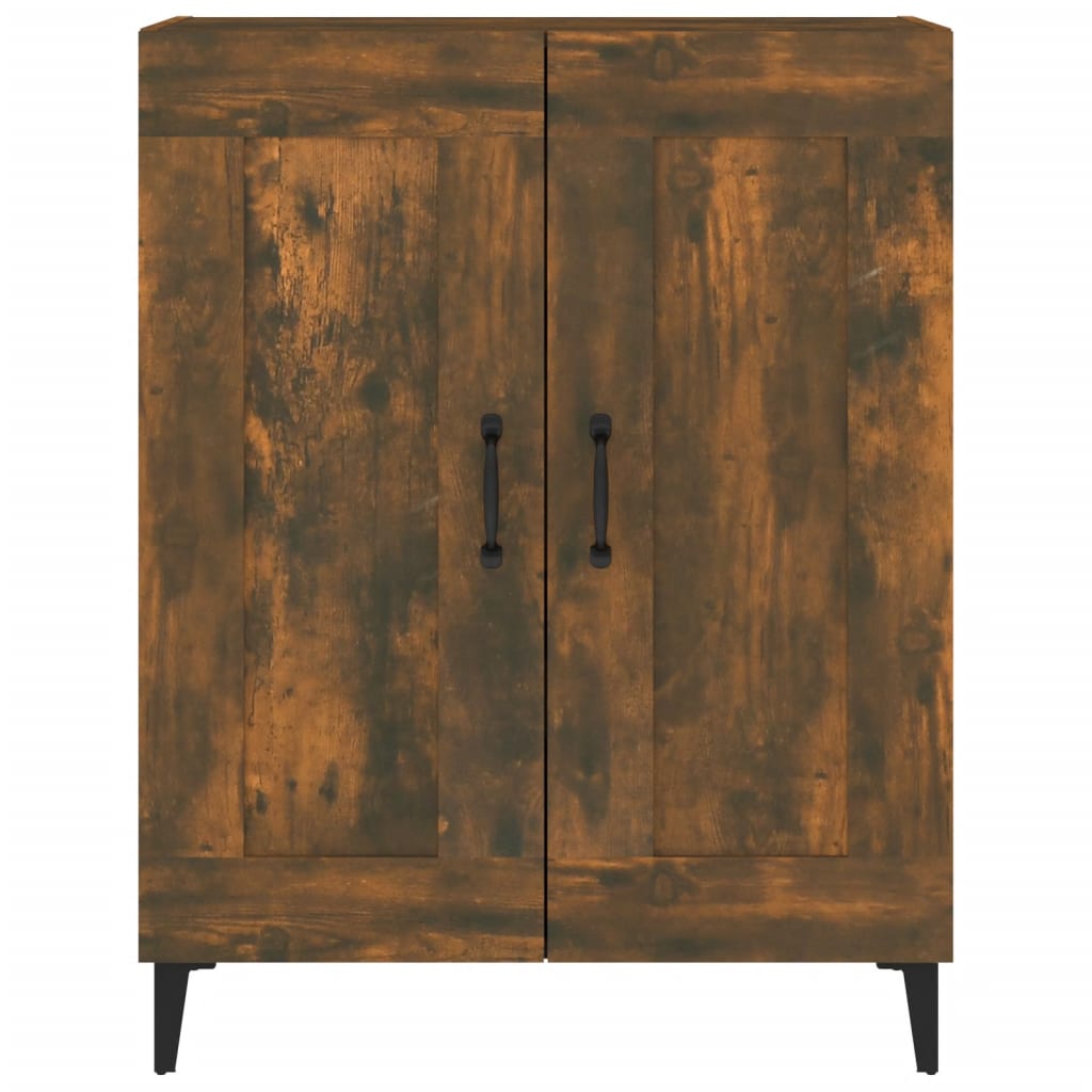 Credenza Rovere Fumo 69,5x34x90 cm in Legno Multistrato - homemem39