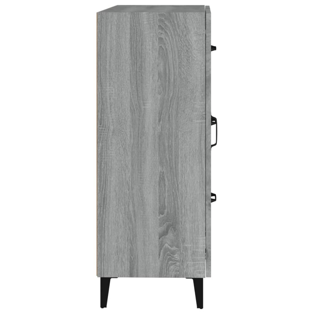 Credenza Grigio Sonoma 69,5x34x90 cm in Legno Multistrato - homemem39