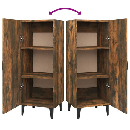 Credenza Rovere Fumo 34,5x34x90 cm in Legno Multistrato