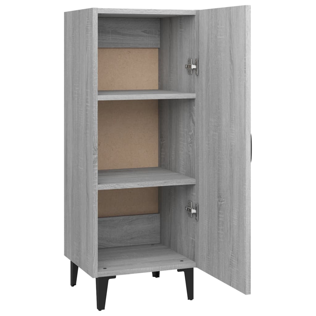 Credenza Grigio Sonoma 34,5x34x90 cm in Legno Multistrato - homemem39