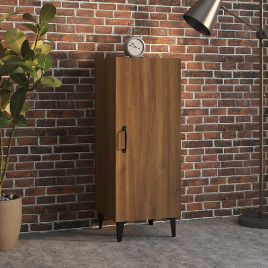 Credenza Rovere Marrone 34,5x34x90 cm in Legno Multistrato - homemem39