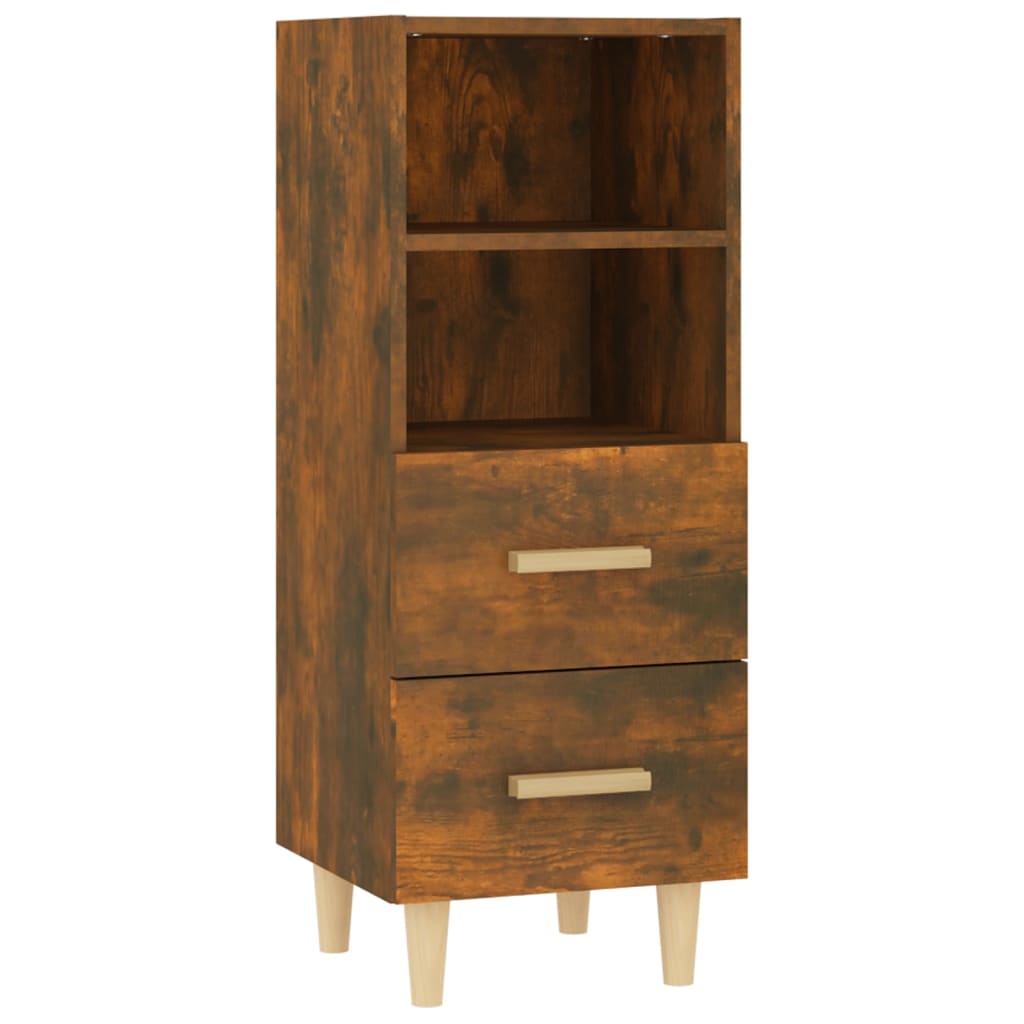 Credenza Rovere Fumo 34,5x34x90 cm in Legno Multistrato - homemem39